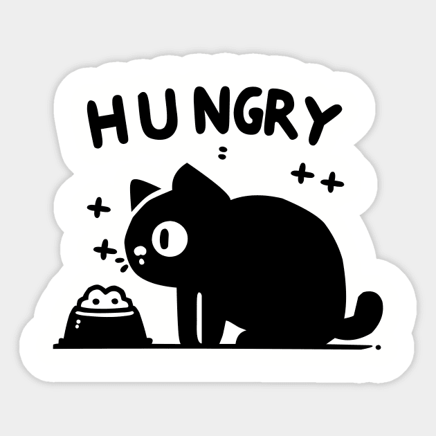 Feed me, miaw! Sticker by Pickyysen